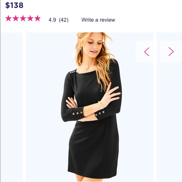 New lilly pulitzer UPF 50+ SOPHIE DRESS onyx - Picture 9 of 9